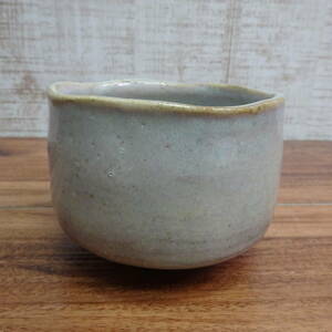 ◇抹茶茶碗　粉引茶碗　陶器　茶道具　村田刻印　A-4