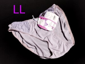 ☆未使用 サテン セクシー トリコット ショーツ LL 光沢 レディース パンティ パンツ ランジェリー 下着 女性用 タンス 整理品 紫 パープル