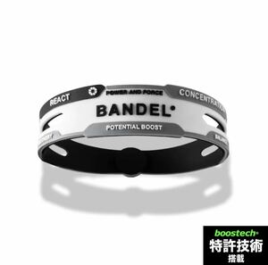 BANDEL バンデル React Bracelet リアクト ブレスレット White×Black ホワイト ブラック L 19.0cm