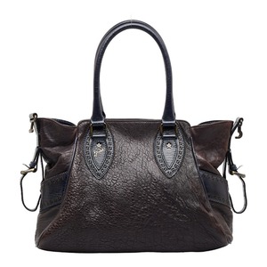 フェンディ エトニコ ハンドバッグ トートバッグ ブラウン レザー レディース FENDI 【中古】