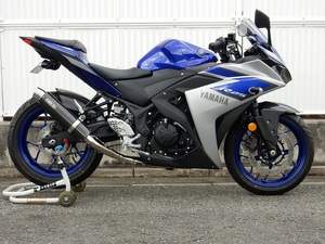 新品 WR’S YZF-R25 (JBK-RG10J) フルエキ ラウンドタイプ カーボンサイレンサー SC2250JM ダブルアールズ マフラー