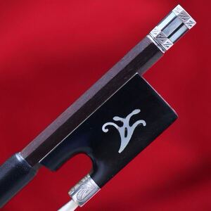 Atelier SALDO limited edition 4/4 violin bow carved silver 彫銀