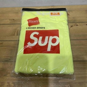 Supreme 23ss Hanes Boxer Briefs (2-Pack) FLUORYELLOW Mサイズ シュプリーム ヘインズ ボクサーブリーフ 