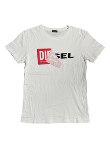 ディーゼル DIESEL 半袖 Tシャツ ホワイト トップス 古着 コットン100% Sサイズ ム703