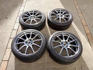 即決！アバルト　ヨコハマ　ADVAN Racing　アドバンレーシング RS2　7.5Jx17+35 98-4H 　ミシュラン　PILOTSPORT4　205/40ZR17 4本セット