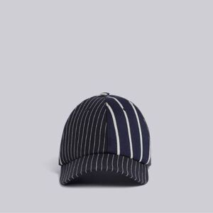 国内正規 THOM BROWNE ピンストライプ クラシック 6パネル ベースボール キャップ MHC328F-05643415 トムブラウン L ネイビー