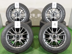 ルーミー タンク パッソ 等に 4本 Exceeder 14インチ ホイール 5.5J +43 4H PCD100 スタッドレス KENDA KR36 ICETEC NEO 2023年 165/65R14