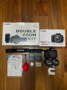 良品動確済 Canon デジタル 一眼 レフ カメラ EOS Kiss X6i 18-55mm 55-250mm ダブルズームキット キヤノン デジカメ x7 i x8 i x9 i x10 i