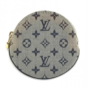 LOUIS VUITTON ルイヴィトン M92460 ポルトモネ ロン ブルー モノグラム ミニ コインケース 小銭入れ キャンバス 管理YK34381