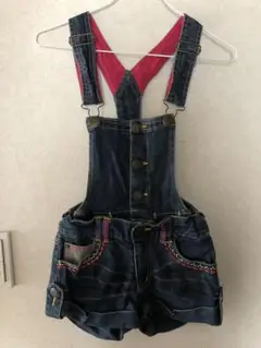 美品❗️ サロペットパンツ　短パン　ハーフパンツ　120