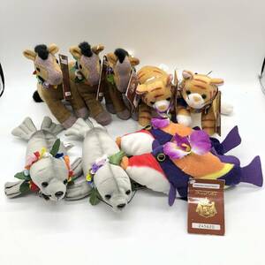 【未使用品】 HAWAIIAN COLLECTIBLES ハワイアン コレクタブル アニマルズ ぬいぐるみ 9体セット まとめ ハワイ土産 タグ付き