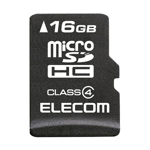 エレコム microSDHCカード/データ復旧サービス付/Class4/16GB MF-MSD016GC4R /l