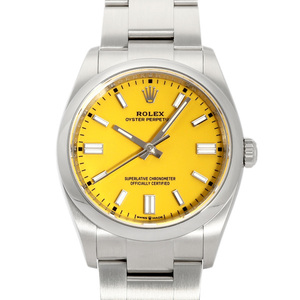 ロレックス ROLEX オイスターパーペチュアル 36 126000 イエロー文字盤 中古 腕時計 メンズ