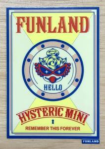 即決☆ヒスミニ☆正規品☆新品☆ステッカー☆シール☆FUNLAND☆C☆ヒステリックミニ☆HYSTERICMINI