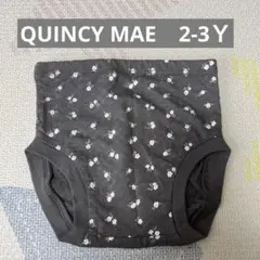 QUINCY MAE 花柄はブルマ　2-3Y ダークグレー