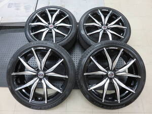 ★RAYS SALVATORE 21x9J+28/+38 5H/114.3　23年製バリ山 TOYO PROXES FD1 245/40R21 100W タイヤホイール4本セット★