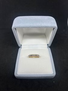 TIFFANY＆Co.【ティファニー】リング トゥギャザー ミルグレイン 750 Pt950 K18 約10号 指輪 アクセサリー ジュエリー【中古】 