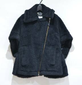 国内正規品 Max Mara マックスマーラ TEDDY BEAR テディベア ケープ ブラック SM Y-29594B