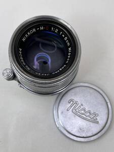 【M225】Nippon Kogaku NIKKOR-HC 1:2 f=5cm L39 マウント オールドレンズ 中古 動作品