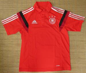 正規品 2014 ドイツ代表～半袖 ポロシャツ(レッド×シルバー) ユニフォーム/ジャージ 14 Polo shirt Deutschland Germany