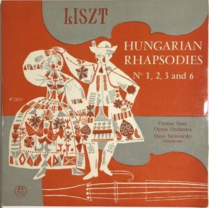 喜歌劇 Hans Swarowsky (ハンス・スワロフスキー) - Liszt / Johann Strauss : ハンガリー狂詩曲 / M-2189 / 1961年 / JPN /