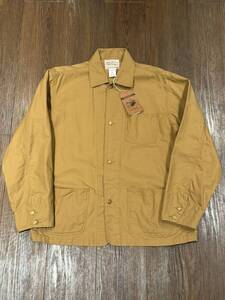 極美品 定価3.2万 ANDFAMILY PARAFIN DUCK JACKET XL MD マスタード アンドファミリー パラフィンダックジャケット カバーオール