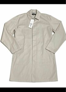 junhashimotoジュンハシモト SOUTIEN COLLAR SHIRT　シャツ コート　サイズ2 Sサイズ　　　　　カラーグレーベージュ　 ステンカラーコート