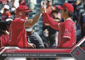 ［即決］Topps Now 大谷翔平 3者連続弾！ ウォード トラウト 大谷 24時間限定販売カード 2023年4月23日 175