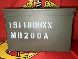 中古美品　USMC AMMO BOX 弾薬箱　OD ②