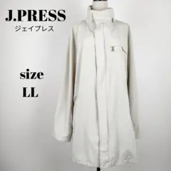 【a937】J.PRESS ジェイプレス ロング ステンカラー コート LL