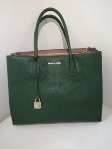 RP002 MICHAEL KORS マイケルコース Mercer large bonded leathe マーサー ラージ レザー ショルダーストラップ欠品 格安