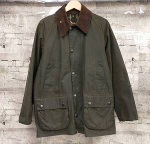 90s Barbour バブアー バーブァー BEDALE ビデイル オイルドジャケット 3ワラント C38 イギリス製 カーキ系 店舗受取可