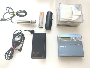 SONY/ソニー　MDウォークマン MZ-N910 通電OK 再生OK 付属品　リモコン等　中古MDディスク5枚セット