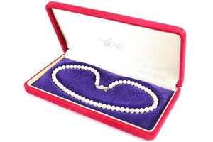 MIKIMOTO ミキモト 本真珠 真珠 パール SIL刻印 ネックレス 約5.4-5.9mm珠 レディース アクセサリー ケース付き 5121-TE