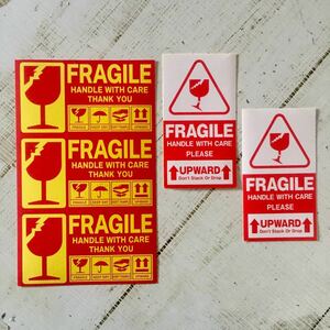 5枚ステッカー Fragile/Upward/こわれもの/