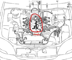 トヨタ純正 新品未使用 トヨタ セルシオ 30後期 UCF31 エンジンワイヤ エンジンハーネス レクサス LS430 00516-1