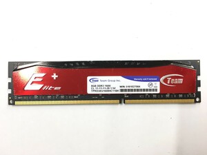 【8GB×1枚】Team Elite DDR3-1600 中古メモリー デスクトップ用 DDR3 即決 動作保証 現物発送【MU-072107】