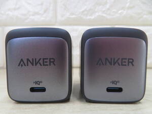 12F466SZ◎ANKER アンカー A2663　Nano II 65W 急速充電器 電源アダプタ PSEマークあり 2点セット◎中古品