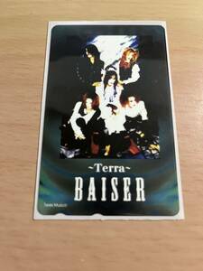 【送料無料】未使用品 BAISER テレホンカード 1998　ライブツアーグッズ　ベーゼ