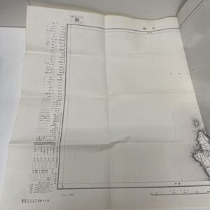 古地図 地形図 五万分之一 国土地理院 昭和28年応急修正 昭和29年発行 大間 青森県