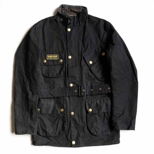 【イングランド製】 BARBOUR 【SL International Jacket】38 インターナショナル オイルド モーターサイクル ジャケット 2411704