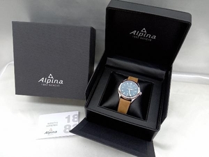 【ALPINA】アルピナ AL240X4E6 クォーツ サファイアガラス 10ATM ブランド 腕時計 メンズ 革ベルト 中古