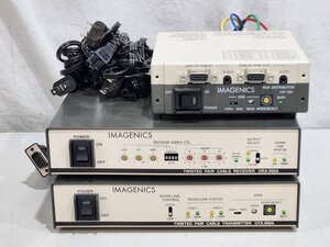 [現状品] IMAGENICS アナログRGB映像音声分配器 CIF-12H + トランスミッター URX-500A + レシーバー UTX-500A 通電確認のみ