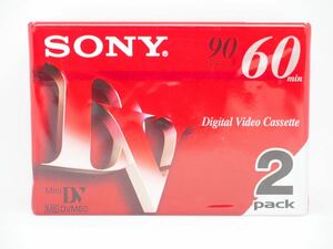 【未開封】SONY miniDV 60分(LPモード90分) ME DVM60 2巻パック