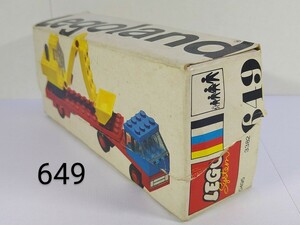 ６４９ パワーシャベル・トレーラー Legoland レゴランド 1973年製 組立済み LEGO ヴィンテージ 長期保管 建設車両 重機