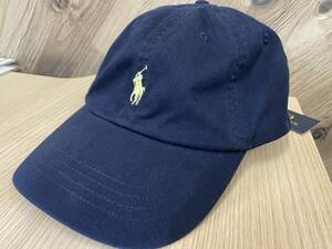 ◇シンプルが一番! 未使用保管品! POLO キャップ タグ付き ネイビー RALPH LAUREN ワンサイズ 帽子 ポロ ラルフローレン 【G174TY】 