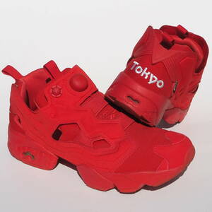 美品!! 20年製 US 9 1/2・27,5cm Reebok INSTAPUMPFURY OG リーボック インスタ ポンプフューリー 赤 赤 TOKYO 東京