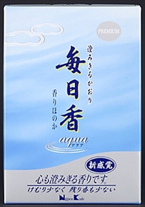 まとめ得 プレミアム毎日香 アクア 大型バラ詰 日本香堂 お線香 x [4個] /h