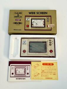 GAME＆WATCH ゲーム＆ウォッチ シェフ WIDE SCREEN FP-24 箱付き 説明書 当時物 ゲームウォッチ CHEF