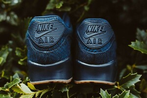 K16【特価/Used/入手困難】NIKE AIR MAX 90 PREMIUM JACQUARD INDIGO/NAVY/Jordan sb force atmos AIRMAX dunk acg supreme 1 2 4 95 97 90